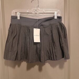 Pleated Mini Skort - Black